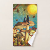 Pilzkatzen Badhandtuch Set (Handtuch)