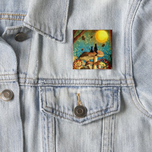 Pilzkatzen Button (Beispiel)