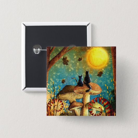 Pilzkatzen Button (Vorne & Hinten)