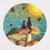 Pilzkatzen Etiketten (Design 2)