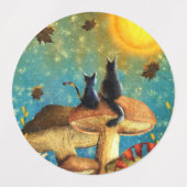 Pilzkatzen Etiketten (Design 1)