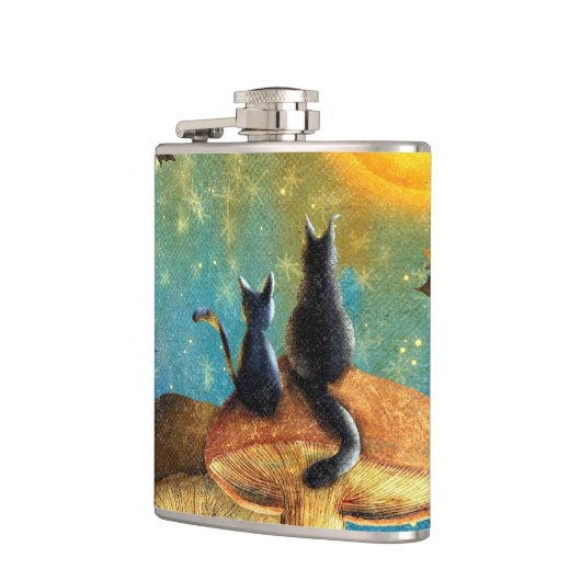 Pilzkatzen Flachmann (Links)