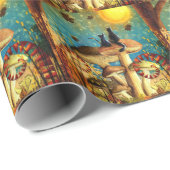 Pilzkatzen Geschenkpapier (Rolleneckpunkt)