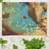 Pilzkatzen Geschirrtuch (Gefaltet)