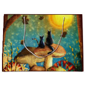 Pilzkatzen Große Geschenktüte (Vorderseite)