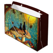 Pilzkatzen Große Geschenktüte (Rückseite Schrägansicht)