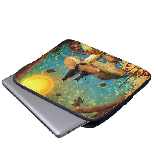 Pilzkatzen Laptopschutzhülle (Vorne Knopf)