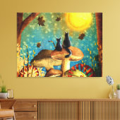 Pilzkatzen Leinwanddruck (Insitu (Wohnzimmer))