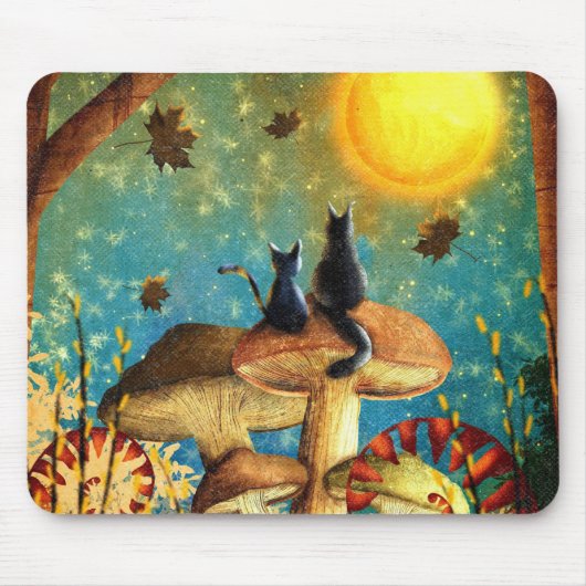 Pilzkatzen Mousepad (Vorne)
