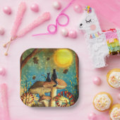 Pilzkatzen Pappteller (Party)