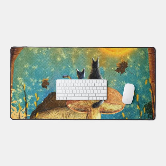 Pilzkatzen Schreibtischunterlage (Tastatur & Maus)