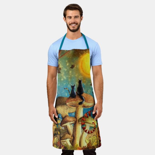 Pilzkatzen Schürze (Getragen)