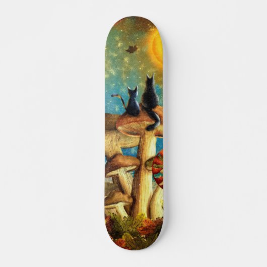 Pilzkatzen Skateboard (Vorne)