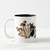 Pilzkatzen Zweifarbige Tasse (Links)