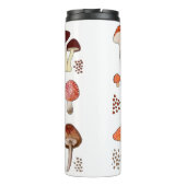 Pilzkern, Retro-Pilz, Pilz Vintag Thermosbecher (Rückseite)