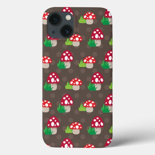 Pilzkinder-Muster Case-Mate iPhone Hülle (Rückseite)