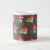 Pilzkindermuster Jumbo-Tasse (Vorderseite)
