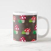 Pilzkindermuster Jumbo-Tasse (Rechts)