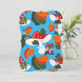 Pilzknochen Einladung (Stehend Vorderseite)