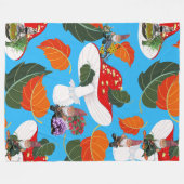 Pilzknochen Fleecedecke (Vorderseite (Horizontal))