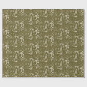 Pilzköche (grün und cremefarben) geschenkpapier (Flach)