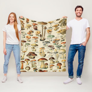 Pilzkollektion fleecedecke