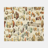 Pilzkollektion fleecedecke (Vorderseite (Horizontal))