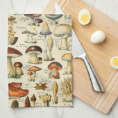 Pilzkollektion geschirrtuch (Viertel Falte)