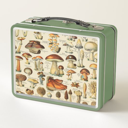 Pilzkollektion Metall Brotdose (Rückseite)