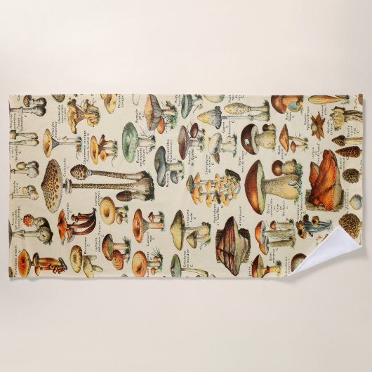 Pilzkollektion strandtuch (Vorderseite)