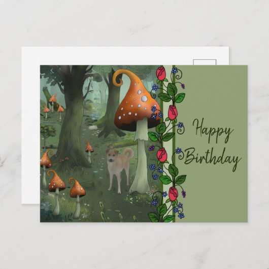 Pilzland Postkarte (Vorne/Hinten)