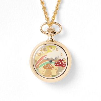 Pilzlandschaft Armbanduhr