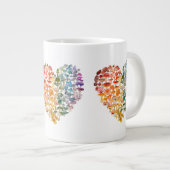 Pilzliebhaber - Rainbow Heart Spezielle Tasse (Vorderseite Rechts)