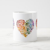 Pilzliebhaber - Rainbow Heart Spezielle Tasse (Vorderseite)