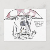 Pilzmann-Therapie Feiertagspostkarte (Vorderseite)