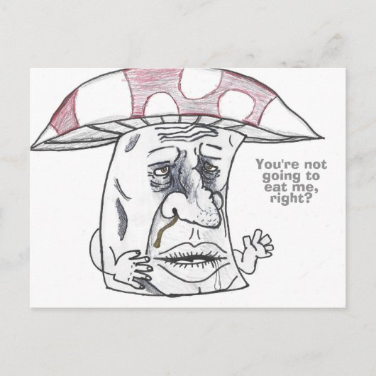 Pilzmann-Therapie Feiertagspostkarte (Vorderseite)