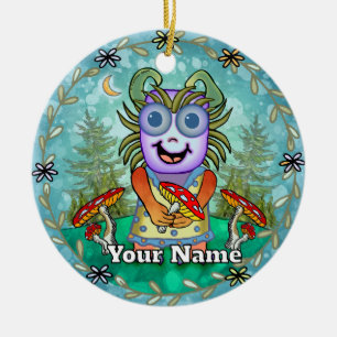 Pilzmonster Keramik Ornament