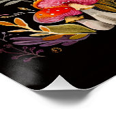 Pilzmotten und Mond Poster (Ecke)