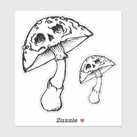 Pilzmöwe Aufkleber (Blatt)