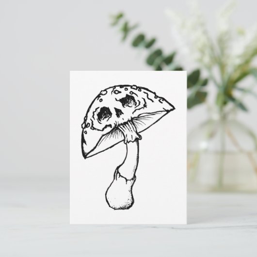 Pilzmöwe Postkarte (Stehend Vorderseite)