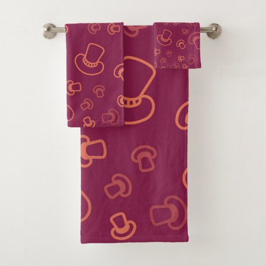 Pilzmuster Badhandtuch Set (Insitu)