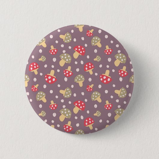 Pilzmuster Button (Vorderseite)
