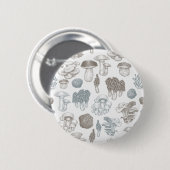 Pilzmuster Button (Vorne & Hinten)