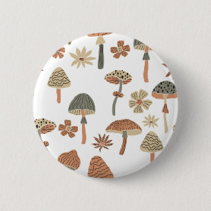 Pilzmuster Button
