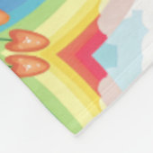 Pilzmuster Fleecedecke (Ecke)