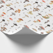 Pilzmuster Geschenkpapier (Ecke)