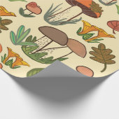 Pilzmuster.  geschenkpapier (Ecke)