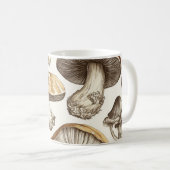 Pilzmuster-Illustration Kaffeetasse (VorderseiteRechts)