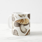 Pilzmuster-Illustration Kaffeetasse (Vorderseite Links)