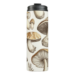 Pilzmuster-Illustration Thermosbecher